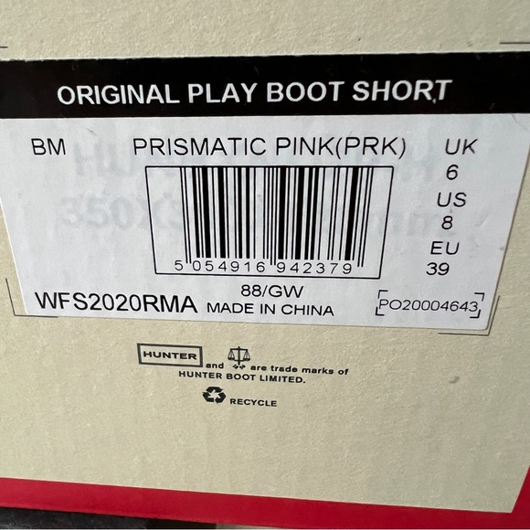 New in box Hunter boots size 8 - Picture 6 of 7